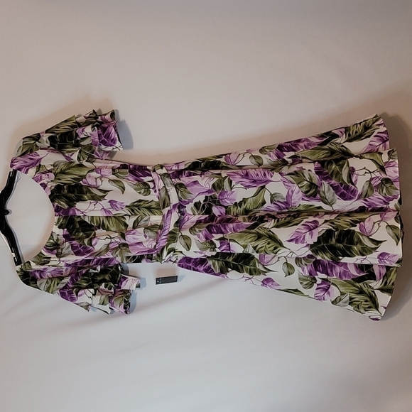 𝅺gabby Skye Floral Off The Shoulder Fit and Flare Dress - Picture 10 of 14